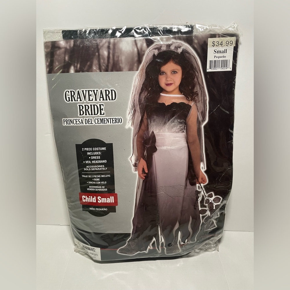 Brand New Graveyard Bride Girls Child Small 4-6 Costume